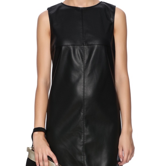 BB DAKOTA WESTLY VEGAN LEATHER DRESS - Picture 3 of 3